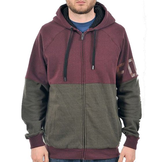 Mikina - FOX Prospect Sherpa Zip Fleece 2014 - burgundy (likvidace skladu)