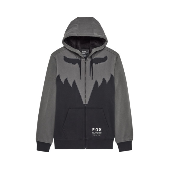 Mikina - FOX Spire Sasquatch Zip Hoodie 2025 - Dark Shadow Grey