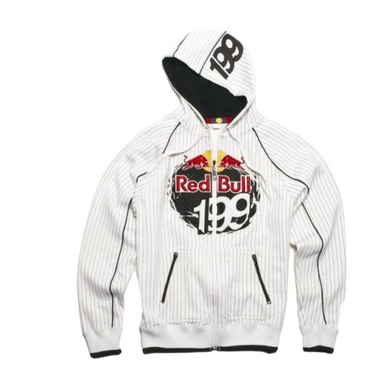 Mikina - RED BULL Travis Pastrana 199 Zip Hoody White