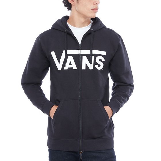 Mikina - VANS Classic Zip Hoodie - Black/White