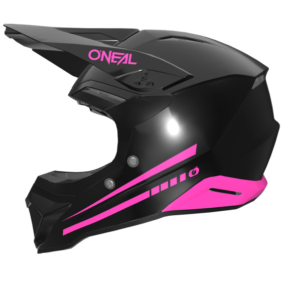 O´Neal dětská přilba 1SRS SOLID černá/růžová M (48 cm)