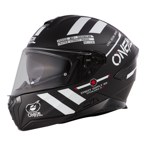 O´Neal přilba CHALLENGER WARHAWK černá/bílá/červená XS (53/54 cm)