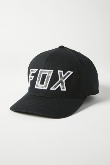 Pánská čepice Fox Down N Dirty Flexfit Hat Black/White L/XL