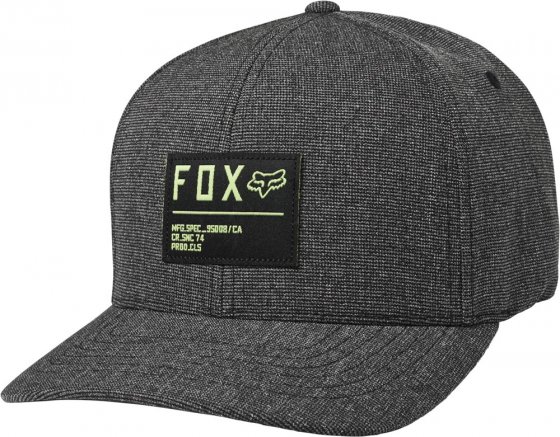 Pánská čepice Fox Non Stop Flexfit Hat Black/Green S/M