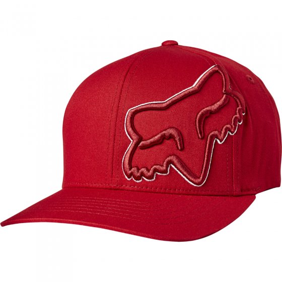 Pánská kšiltovka Fox Episcope Flexfit Hat Red/White L/XL