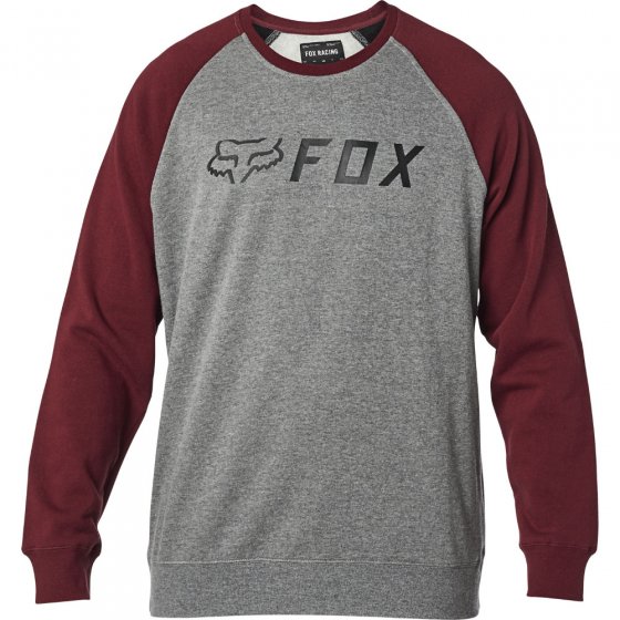 Pánská mikina Fox Apex Crew Fleece Grey/Red L