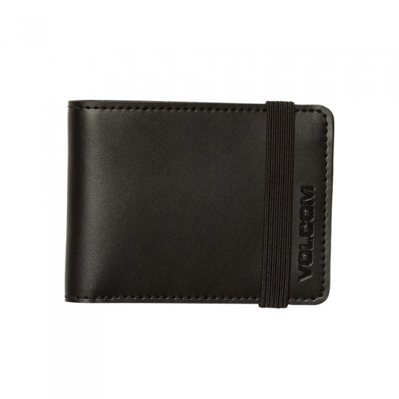 Pánská peněženka Volcom Halfstone Lth 2F Wlt Black O/S