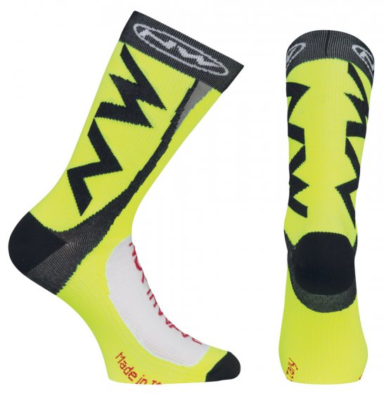 Pánské ponožky Northwave Extreme Tech Plus Socks Yellow Fluo M