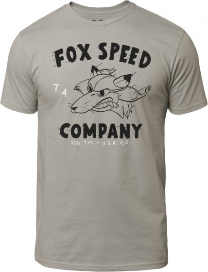 Pánské triko Fox Bomber Ss Premium Tee Steel Grey L