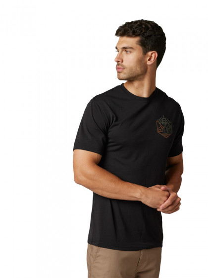 Pánské triko Fox Caveaut Ss Tech Tee Black M