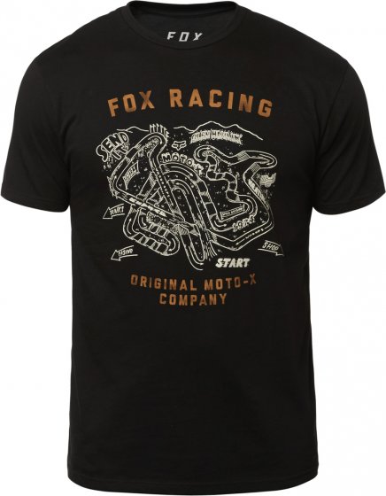 Pánské triko Fox Fast Track Ss Premium Tee Black L