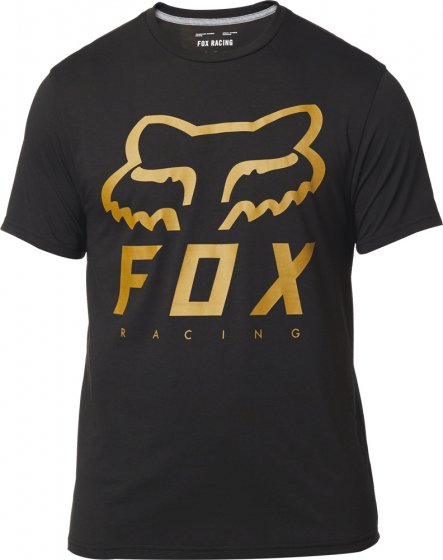 Pánské triko Fox Heritage Forger Ss Tech Tee Black/Yellow S