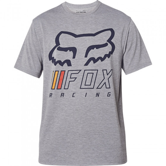 Pánské triko Fox Overhaul Ss Tech Tee Heather Graphite 2X