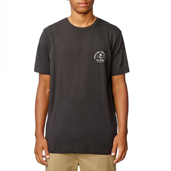 Pánské triko Globe Arch Tee Washed Black XL