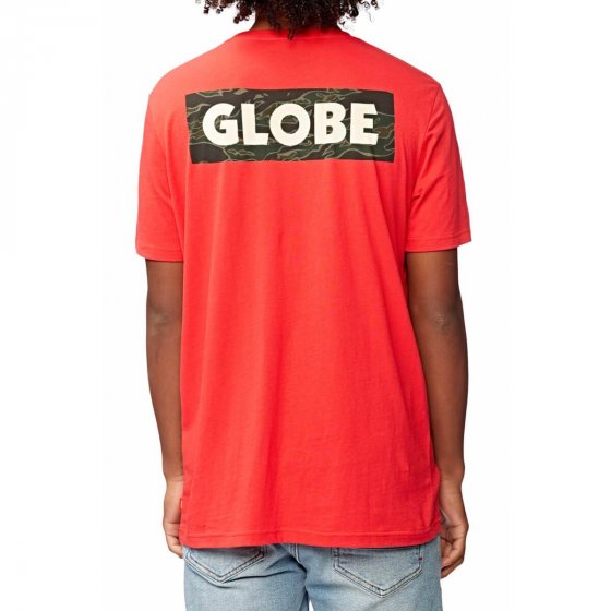 Pánské triko Globe Sticker Tee III Fiery Red M