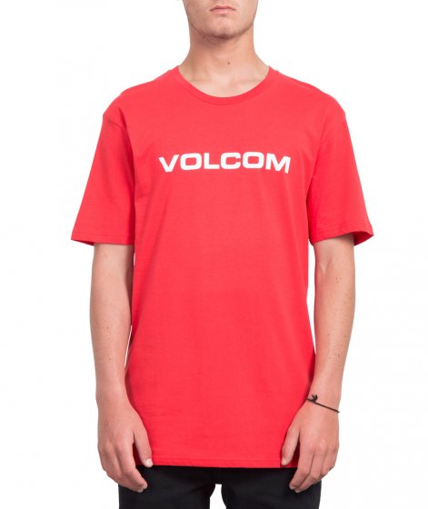 Pánské triko Volcom Crisp Euro Bsc Ss True Red XL