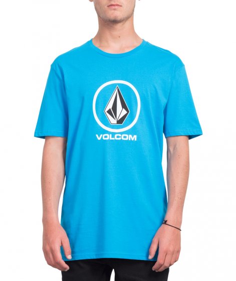 Pánské triko Volcom Crisp Stone Bsc Ss Cyan Blue L