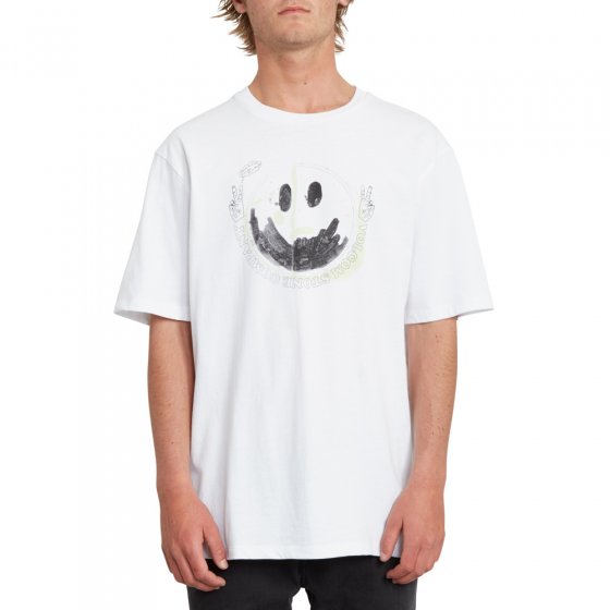Pánské triko Volcom Fake Smile Bxy Ss White L