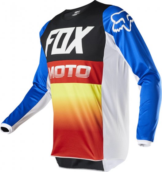 Pánský dres Fox 180 Fyce Jersey Blue/Red 2X