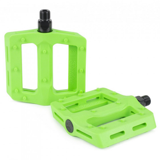 Pedály BMX - SHADOW Surface Plastic - Neon Green