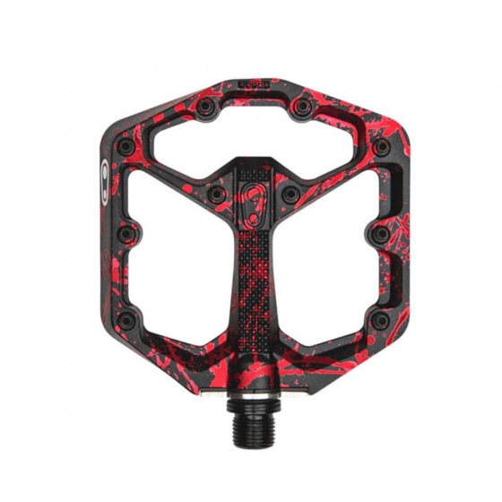 Pedály MTB - CRANKBROTHERS Stamp 7 - Splatter Paint Red