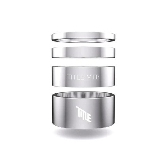Podložky pod představec - TITLE Alloy Headset Spacer Kit - Chrome