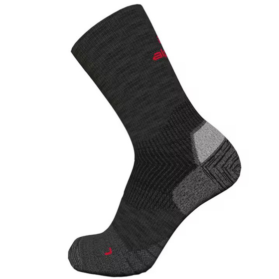 Ponožky - ALPINA Pro R+L - Dark Grey / Red