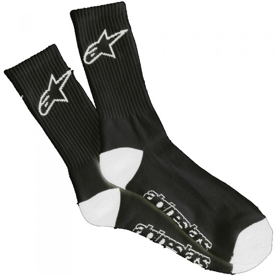 Ponožky - ALPINESTARS Crew Sock 2021 - Black/White
