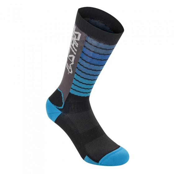 Ponožky - ALPINESTARS Drop Socks 22 - Black/Aqua