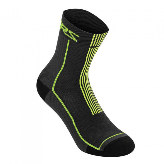Ponožky - ALPINESTARS Summer Socks 15 - Black/Acid Yellow