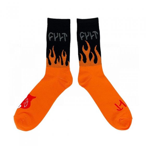 Ponožky - CULT I´m bad - Black/Orange