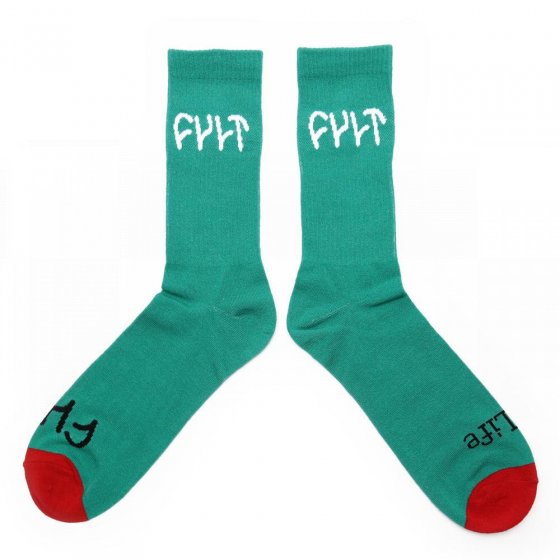 Ponožky - CULT Logo - Aqua Green