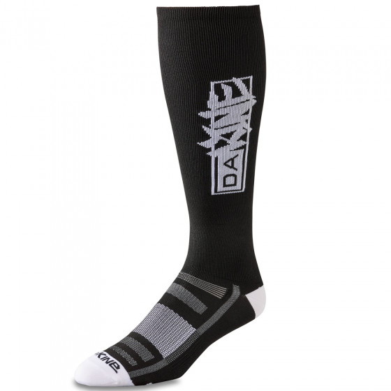 Ponožky - DAKINE Singletrack Tall Sock - Black / White Vandal