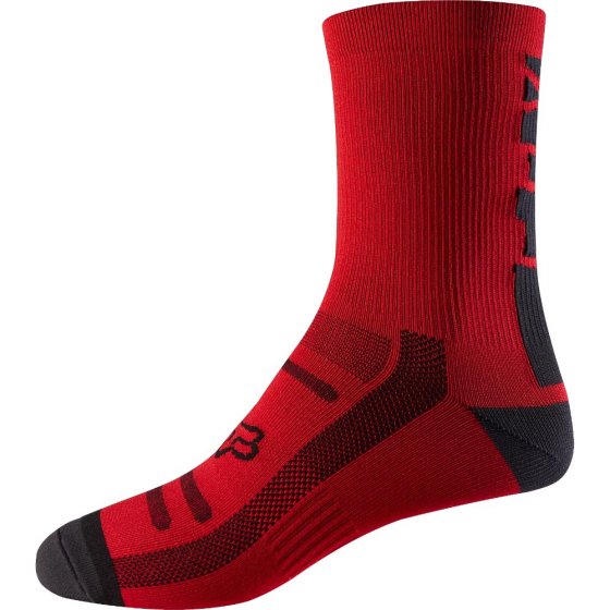 Ponožky - FOX Logo Trail Sock 8" 2018 - červená