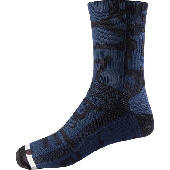 Ponožky - FOX Print Trail Sock 8" 2018 - Navy/Grey
