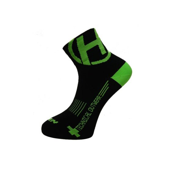 Ponožky - HAVEN Lite Silver Neo - Black/Green 2 páry