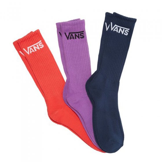 Ponožky - VANS Classic crew 3 páry (38,5-42) - Dewberry