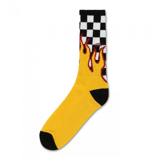 Ponožky - VANS Flame Check Crew - Flame / Checkerboard