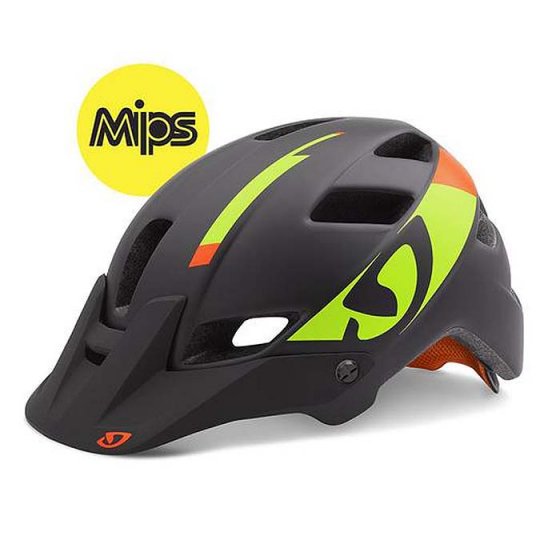Přilba - GIRO Feature MIPS 2016 - černozelená