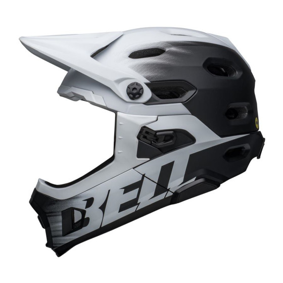 Přilba MTB - BELL Super DH Spherical 2025 - Black / White