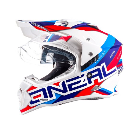 Přilba na cestovní Enduro - O´NEAL Sierra II CIRCUIT 2018 - bílá/modrá