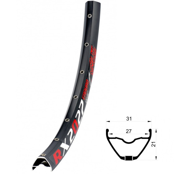 Ráfek MTB - REMERX Enduro RX2027 29" černá - 28 děr