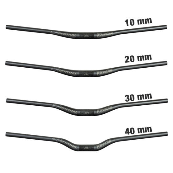 Řídítka MTB - RENTHAL Fatbar Carbon 31.8 V3 800 - černá