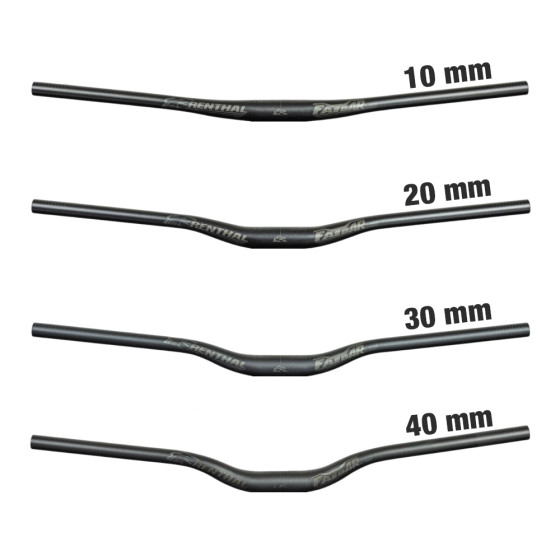 Řídítka MTB - RENTHAL Fatbar Lite 35 V3 760 - černá