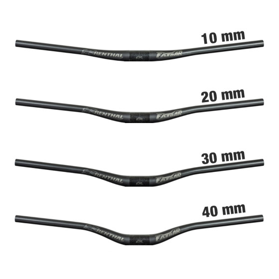 Řídítka MTB - RENTHAL Fatbar Lite Carbon 35 V3 760 - černá