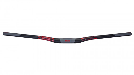 Řídítka SIXPACK Millenium Carbon 20 mm, 31,8/805 mm černá/červená