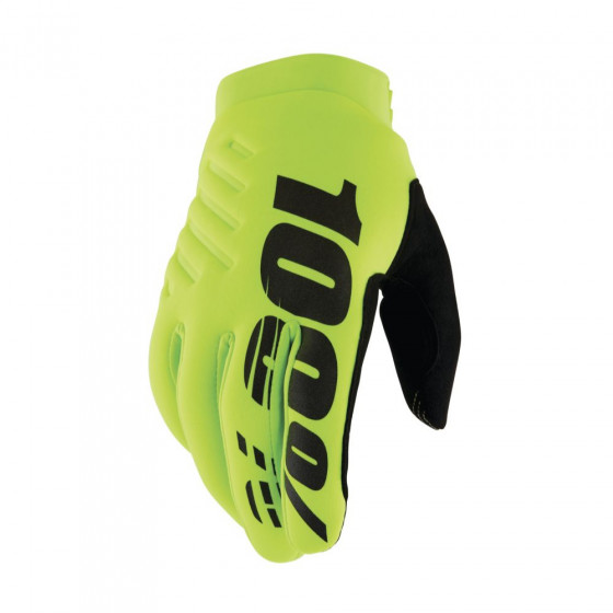 Rukavice - 100% Brisker 2022 - Fluo Yellow/Black