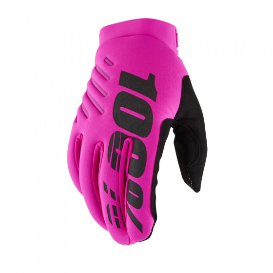 Rukavice - 100% Brisker 2022 - Neon Pink