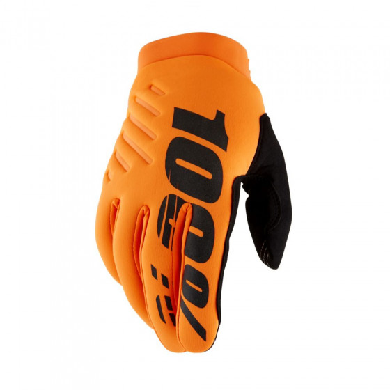 Rukavice - 100% Brisker 2022 - Orange/Black