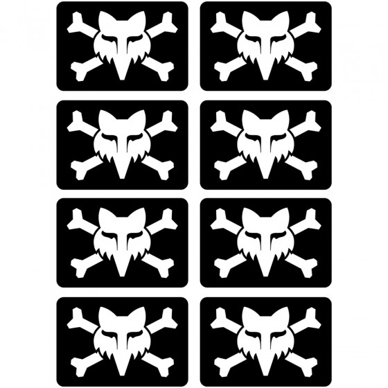 Samolepka - FOX Victory Logo Sticker Pack - Black